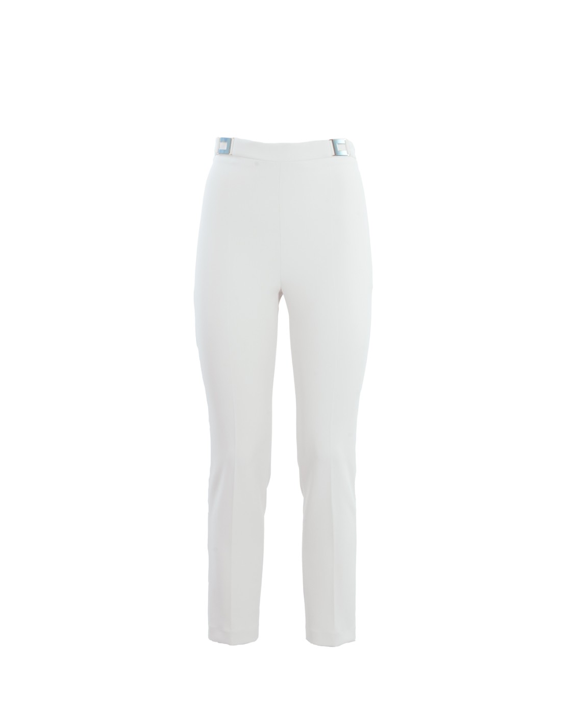 shop ELISABETTA FRANCHI  Pantalone: Elisabetta Franchi pantalone dritto in crêpe con placche logo.
Pantalone a sigaretta con vita alta. 
Applicazione di placche logo in metallo sui fianchi.
Fodera in raso.
Zip invisibile sul fianco.
Accessorio in metallo.
Composizione: 96% Poliestere 04% Elastane.
Fabbricato in Italia.. PA00536E2-193 number 9077898